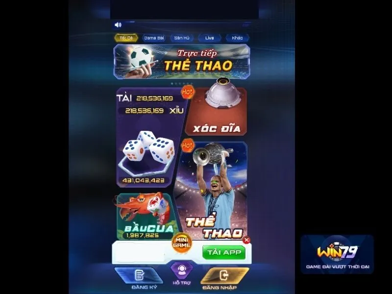 Cổng game đổi thưởng uy tín Win79