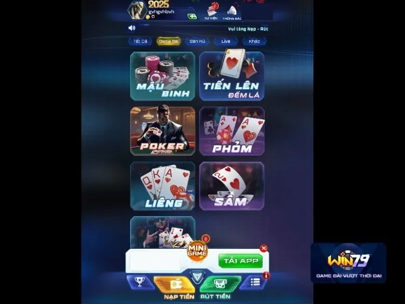 Giải trí cùng game bài hấp dẫn