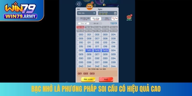 Bạc nhớ là phương pháp soi cầu có hiệu quả cao