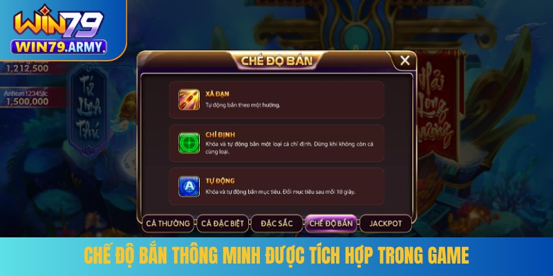 Chế độ bắn thông minh được tích hợp trong game