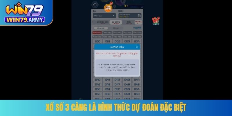 Xổ số 3 càng là hình thức dự đoán đặc biệt